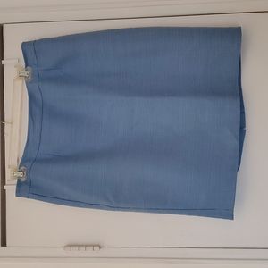 Lord and Taylor Blue Tweed Pencil Skirt Size 10